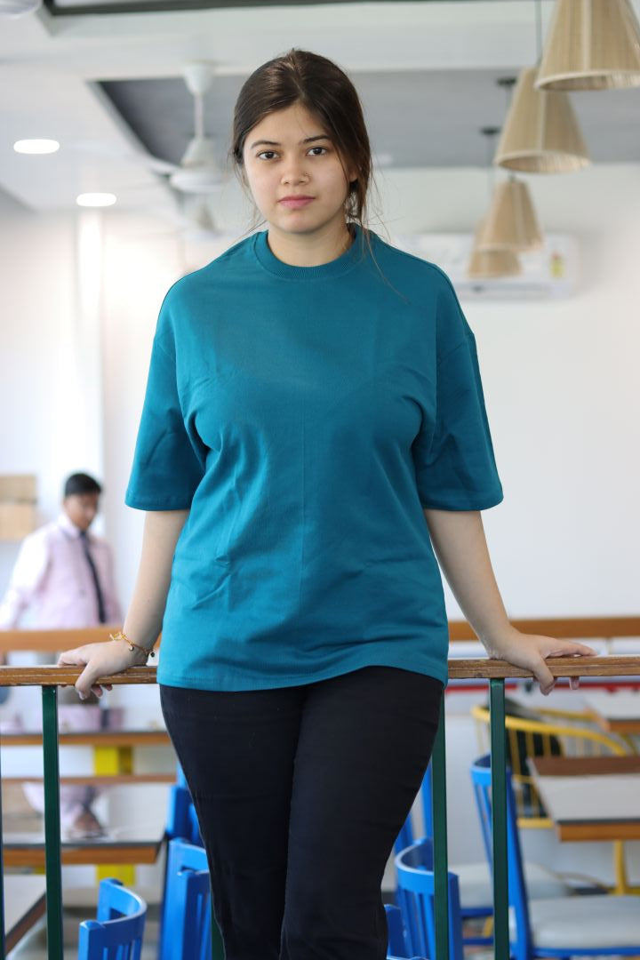 Crystal Teal Unisex Oversized T-Shirt