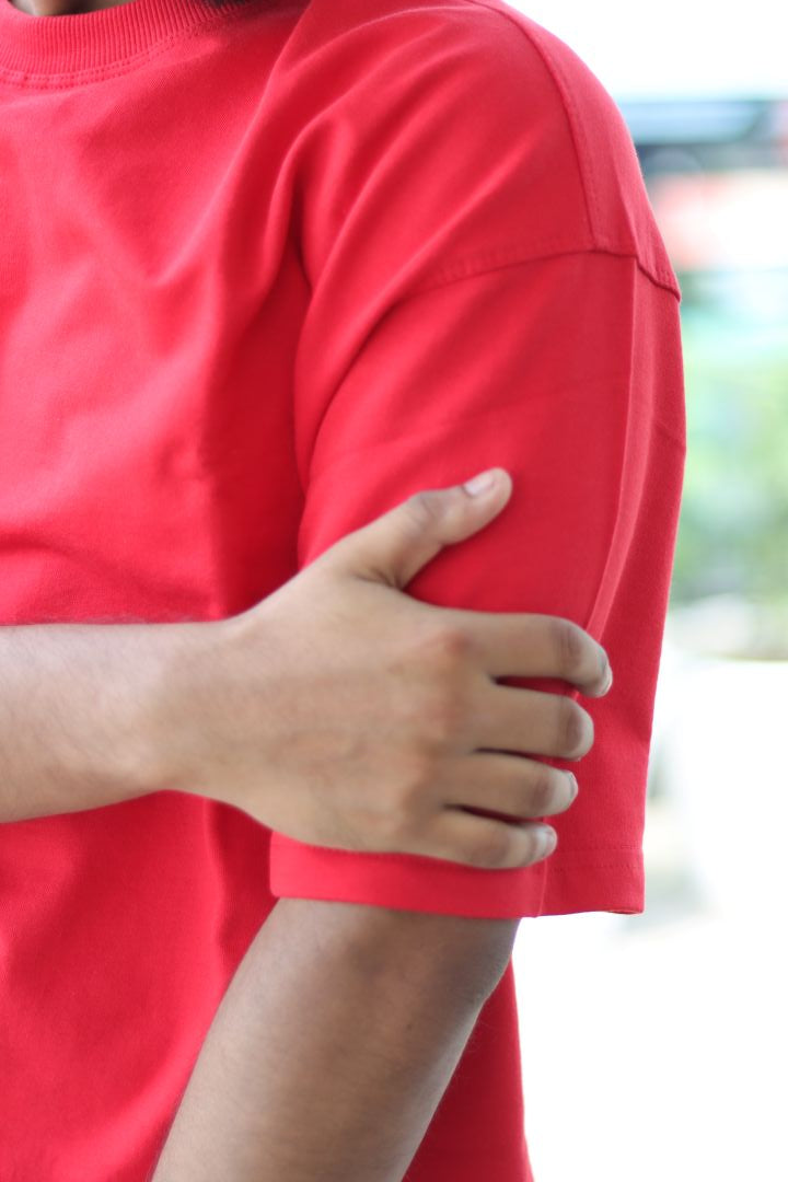 Red Unisex Oversized T-Shirt
