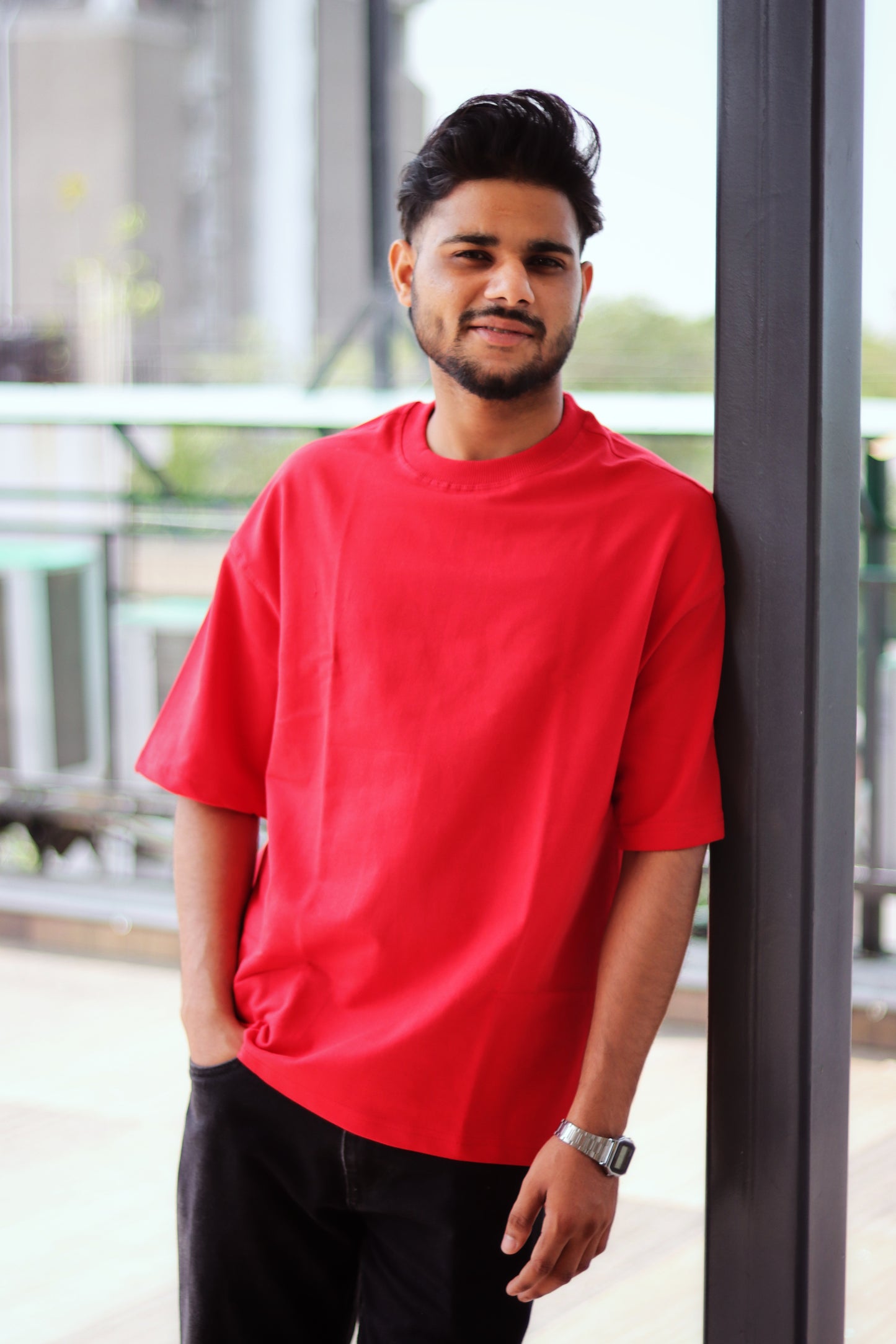 Red Unisex Oversized T-Shirt