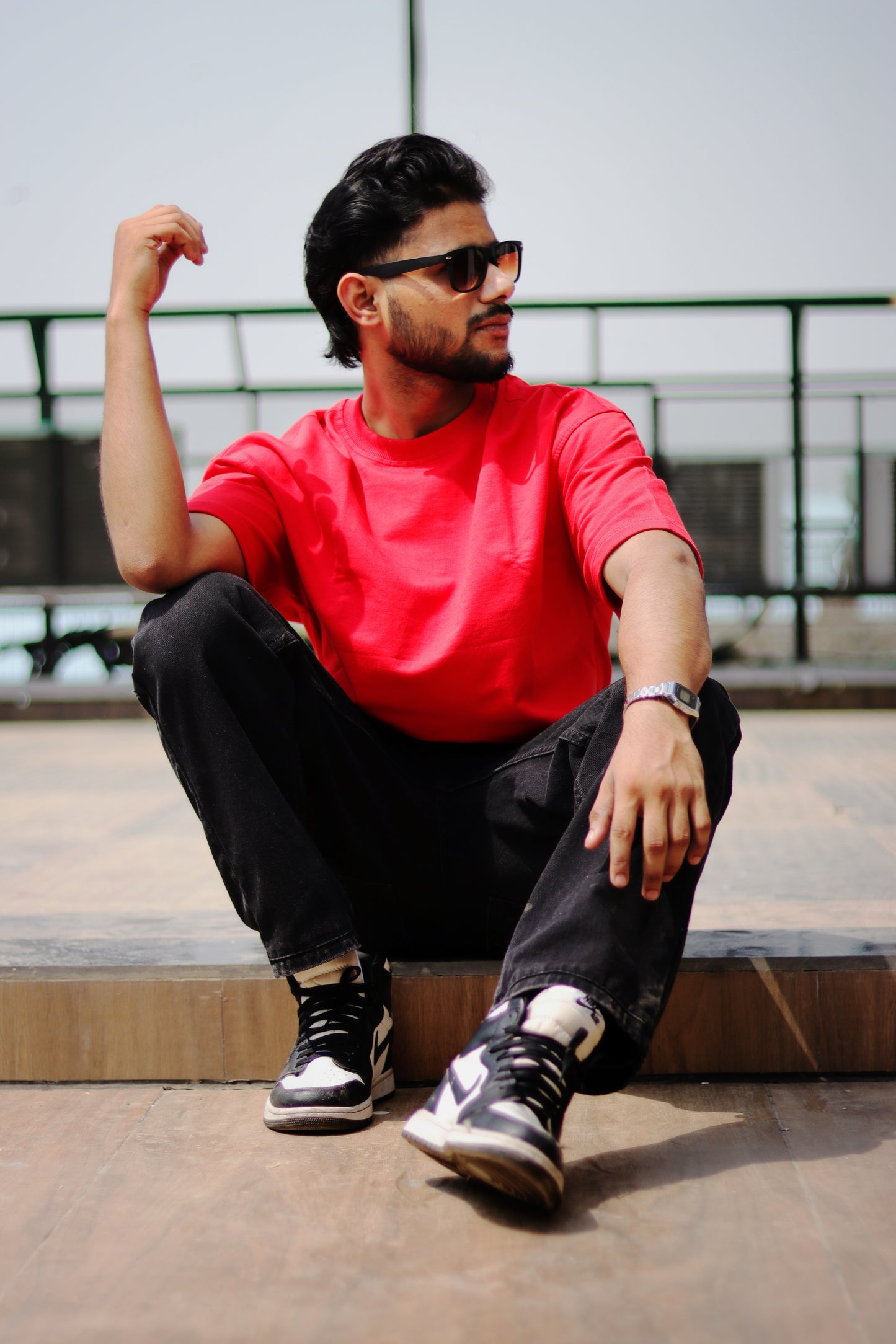 Red Unisex Oversized T-Shirt