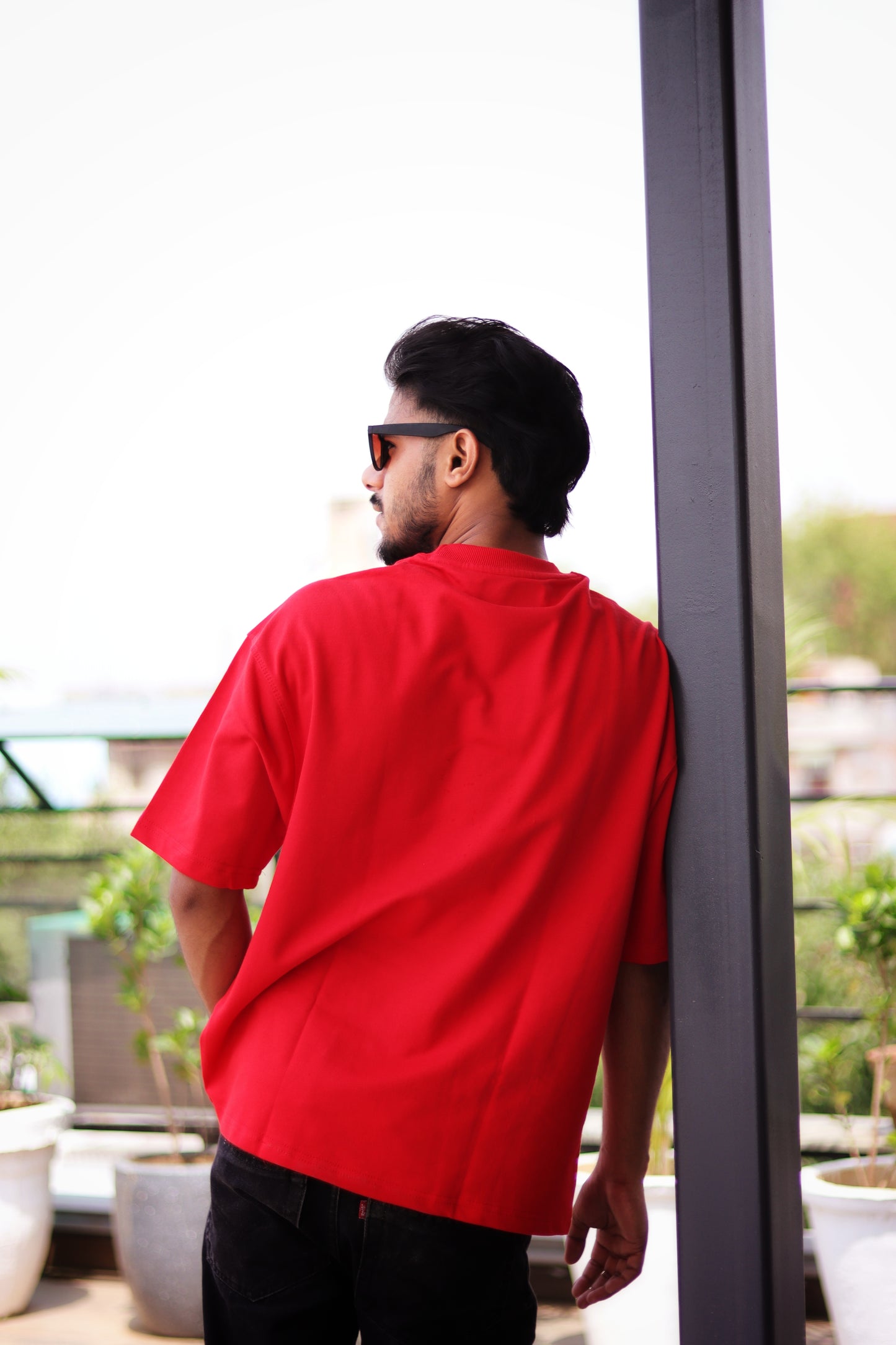 Red Unisex Oversized T-Shirt