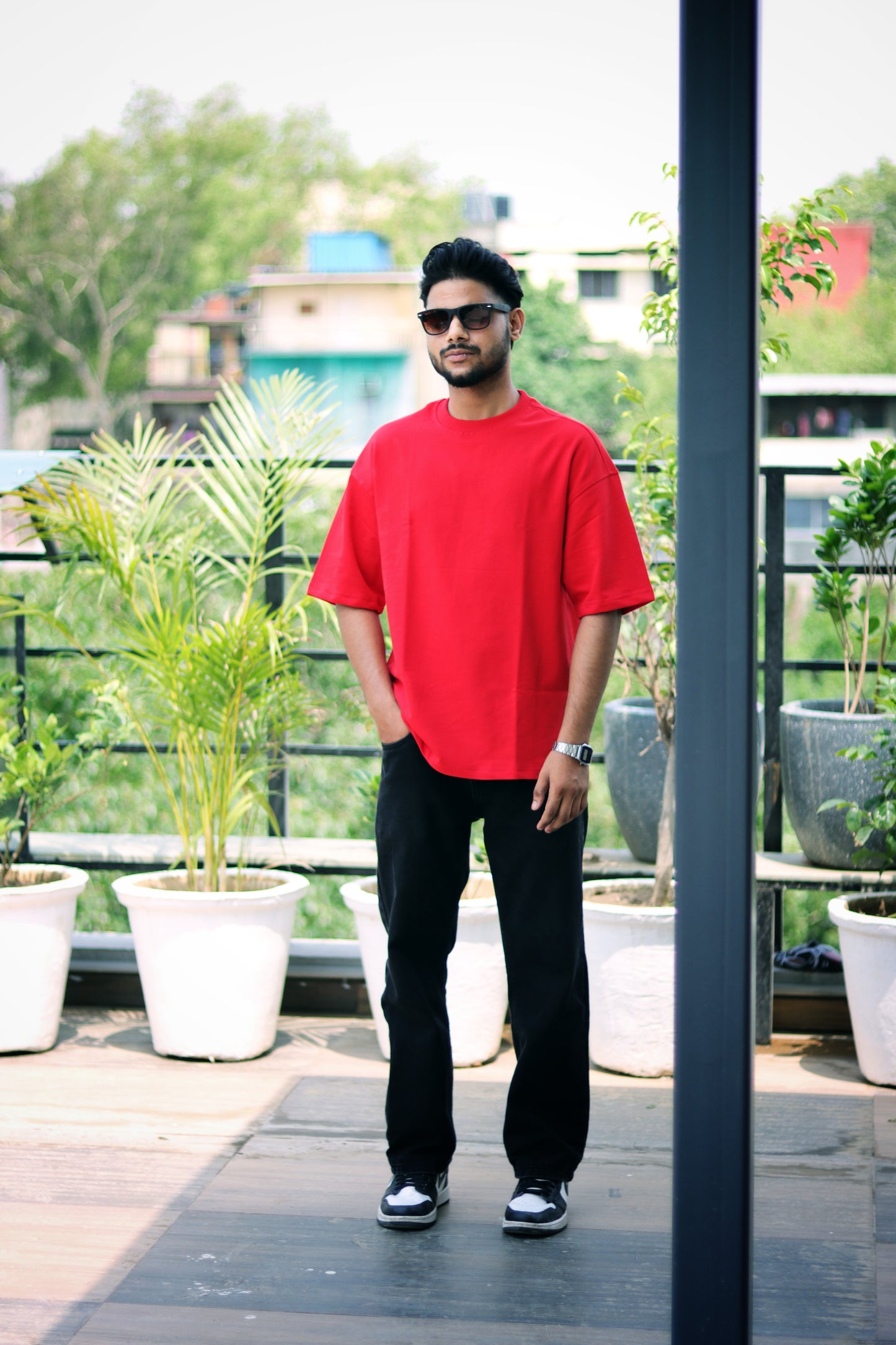 Red Unisex Oversized T-Shirt