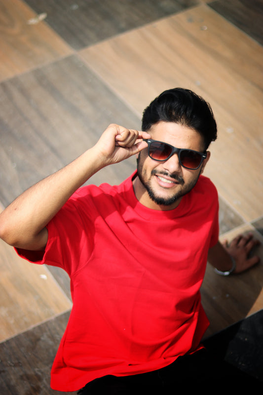 Red Unisex Oversized T-Shirt